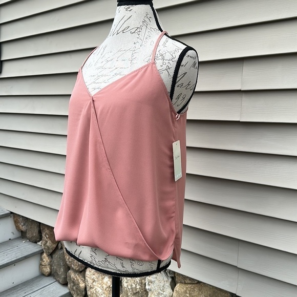 Lily White Sleeveless Wrap Front Blouse - Mauve - Picture 3 of 14